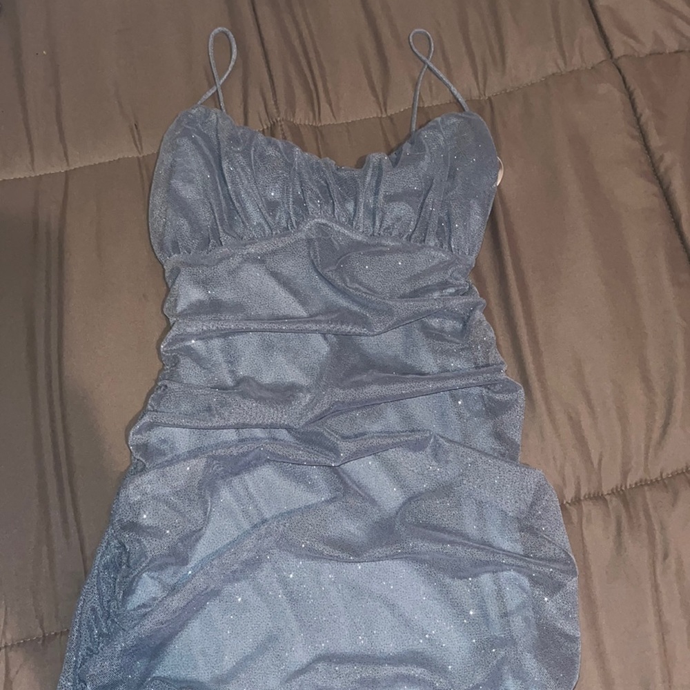 Blue Mini Dress.